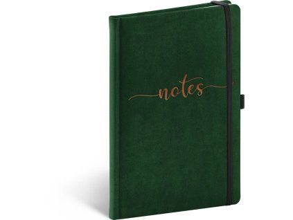 Notes Samet Typo, linka, 172 stran, 13 x 21 cm