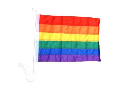 Vlajka Pride duhová, 46 x 36 cm