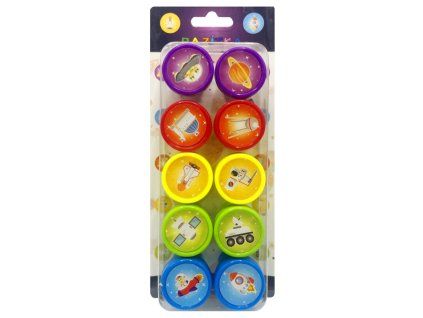 Sada dětských razítek: Vesmír, 10 ks