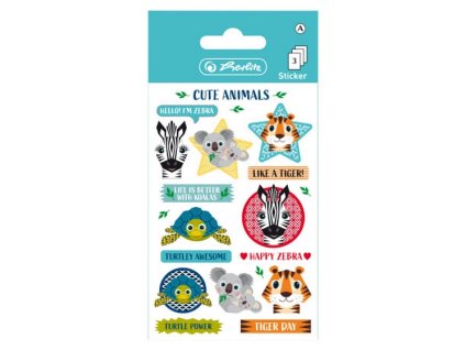 Samolepky dětské Zvířátka, 3 archy