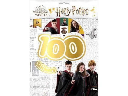 Samolepky Harry Potter 100 ks s omalovánkovými listy