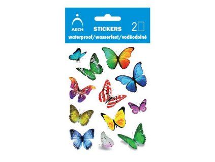 Voděodolné samolepky - Motýlci