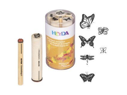 Sada razítek, Motýli, 6 ks
