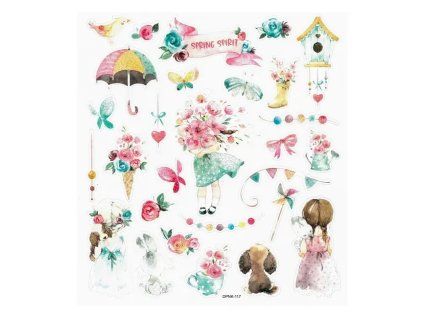 Samolepky ozdobné Marisella - Spring Spirit, 28 ks