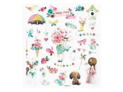Samolepky ozdobné Marisella - Spring Spirit, 28 ks