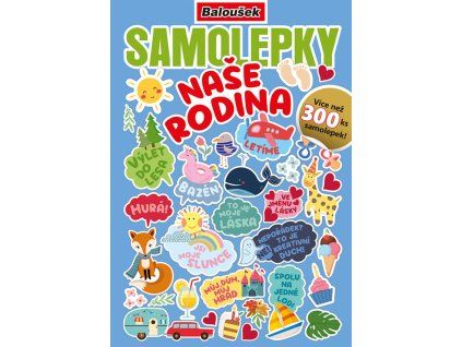 Samolepkový sešit - Naše rodina, 300 ks