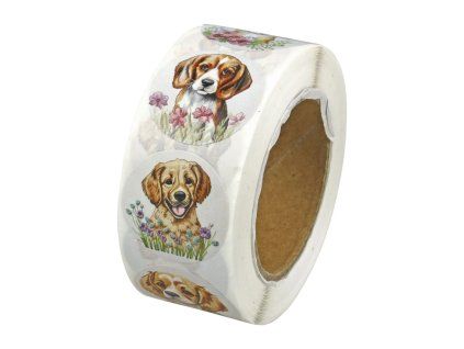 Samolepky Pejsci, 28 mm, 500 ks