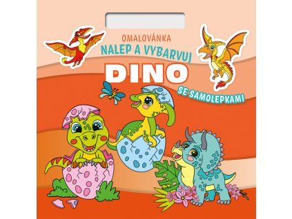 Omalovánky Nalepuj a vybarvuj! Dino