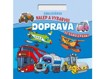 Omalovánky Nalepuj a vybarvuj! Doprava