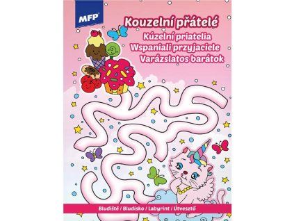 Omalovánky/Bludiště A4 - Kouzelní přátelé