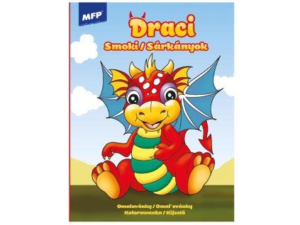 Omalovánky A4 - Draci