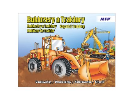 Omalovánky A4 - Buldozery a Traktory