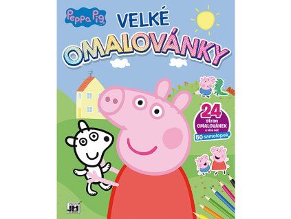 Velké omalovánky se samolepkami - Prasátko Peppa