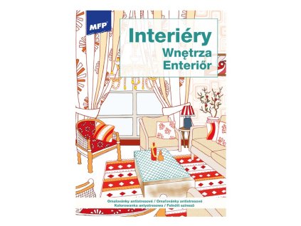 Antistresové omalovánky A4 - Interiéry