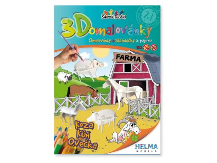 3D omalovánky Farma
