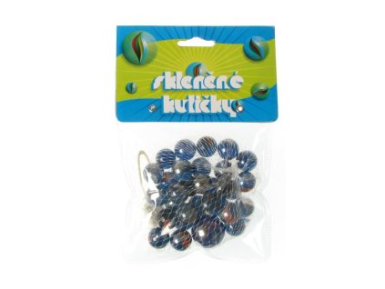 Kuličky cvrnkací skleněné, 30 ks