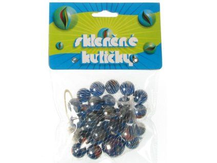 Kuličky cvrnkací skleněné, 30 ks