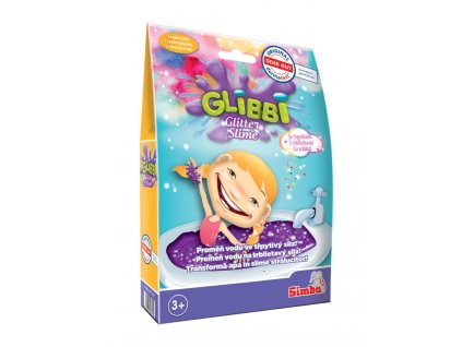 Sliz Glibbi do vody, fialový, třpytivý