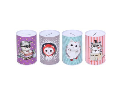 Pokladnička Kočička, plechová