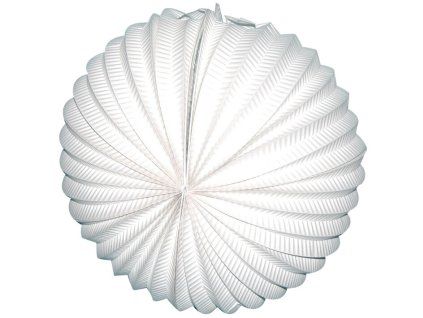 Lampión koule bílá, 25 cm