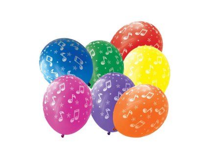 Balónky s notičkami, 7 ks