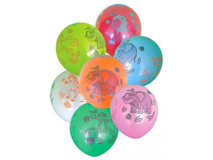 Balónky safari, 7 ks