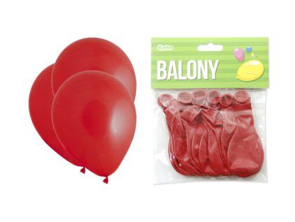 Červené balónky, 10 ks