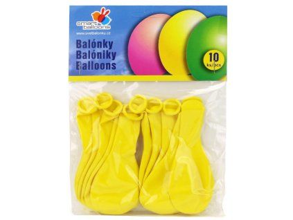 Žluté balónky, 10 ks