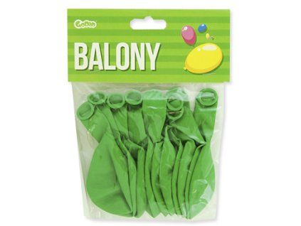 Zelené balónky, 10 ks