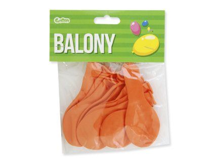 Oranžové balónky, 10 ks