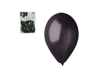 Černé balónky, 10 ks