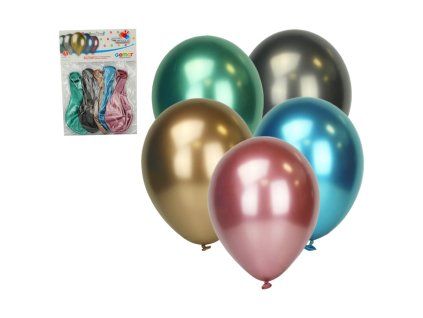 Balónky chrom, 5 ks