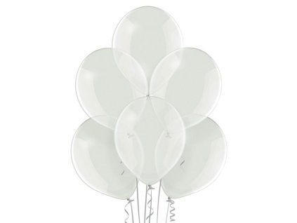 Balónky transparentní, 6 ks
