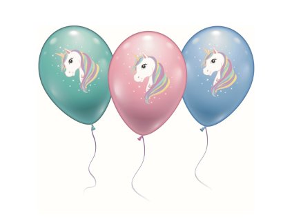 Balónky Jednorožec, 6 ks