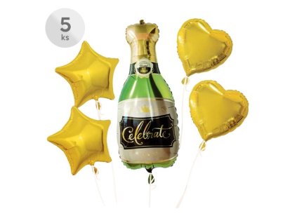 Balónky Celebrate, sada 5 ks