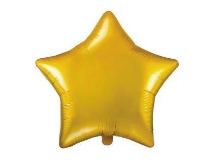 Balónek Hvězda, zlatý, 48 cm
