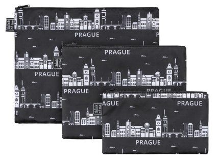 Set 3 taštiček Praha