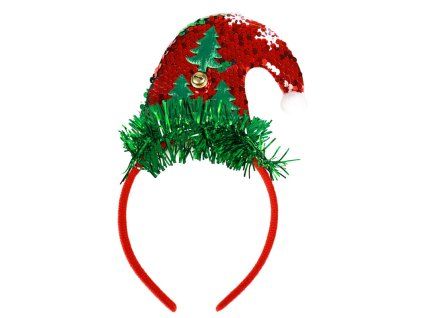 Vánoční čelenka Santa