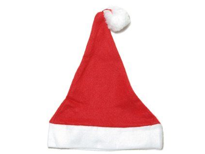 Čepice Mikuláš - Santa, s bambulkou