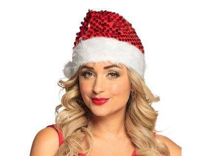 Čepice Santa flitrová