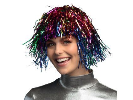 Paruka leské lamety, duhová