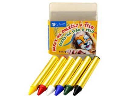 Barvy na obličej a tělo 6 ks