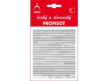 Propisot písmena 2 mm, černý