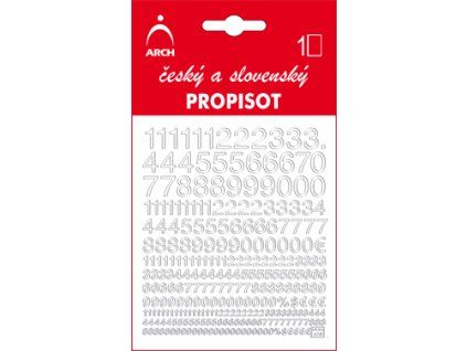 Propisot čísla 3, 5, 7, 10 mm, bílý