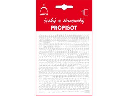 Propisot písmena 3 mm, bílý