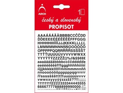 Propisot písmena 5 mm, černý