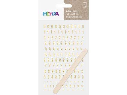 Propisot čísla 7 mm, zlatý