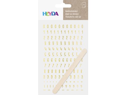 Propisot čísla 7 mm, zlatý