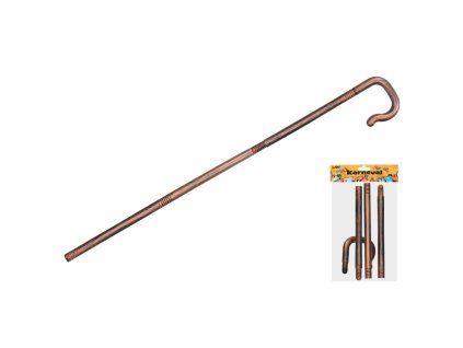 Hůl plastová, imitace dřeva