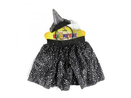 Kostým Malá čarodějnice - čelenka + sukýnka